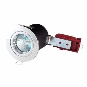 KnightsBridge MR16 50W 12V Low Voltage 90 Minute Fire Rated Fixed Downlight - Polished Chrome