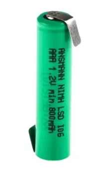 Ansmann NiMH Rechargeable AAA Battery, 800mAh, 1.2V