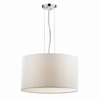 Wheel 5 Light Large Round Ceiling Pendant White, E27