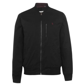 Jack Wills Rame Padded Bomber Jacket - Black