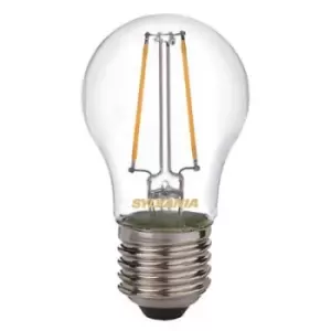 Sylvania E27 2W 250Lm Round LED Filament Light Bulb