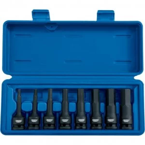 Draper Expert 8 Piece 1/2" Drive Hexagon Impact Socket Bit Set Metric 1/2"