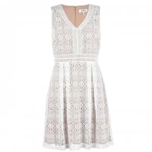 Kensie Geo Lace Dress - IVORY/NUDE