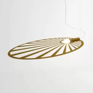 Lehdet Modern Wire Frame Pendant Light Gold E27