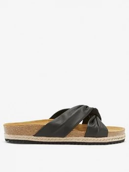 Mint Velvet Bryony Twist Sandal - Black, Size 37, Women