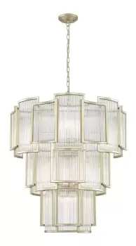 Antigua 13 Light Gold Crystal Pendant Ceiling Light