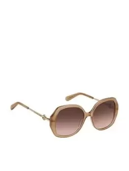 Marc Jacobs Large Round Metal Arm Sunglasses - Beige