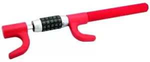 Olympia LKZ 109 - Steering wheel lock - Combination lock - Red -...