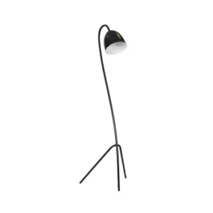 Haris Black/White Tripod Floor Lamp 1x E27