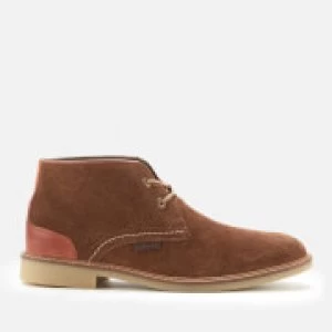 Barbour Mens Kalahari Suede Desert Boots - Dark Sand - UK 11