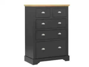 Seconique Toledo Grey and Oak 32 Drawer Chest of Drawers