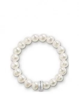 Thomas Sabo Charm Club White Pearl Bracelet, One Colour, Size L, Women