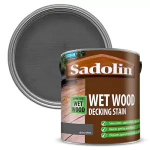 Sadolin Wet Wood Decking Stain Grey Slate - 2.5L