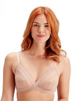 Pretty Polly Triangle Bra - Nude, Size 14, Women