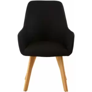 Stockholm Black Leisure Chair - Premier Housewares