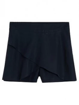 Mango Teen Girl Mili Culotte Skirt - Navy