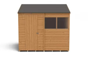 Forest Garden 8 x 6ft Reverse Apex Overlap Dip Treated Shed