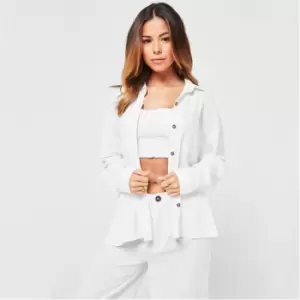 SoulCal Linen Blend Shirt Womens - White