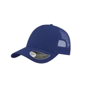 Atlantis Rapper Cotton 5 Panel Trucker Cap (One Size) (Royal Blue/Royal Blue)