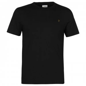 Farah Vintage Denny Short Sleeve Tee - Black