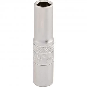 Draper 1/4" Drive Polished Finish Deep Hexagon Socket Metric 1/4" 7mm