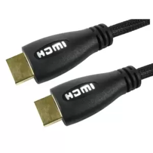 Cables Direct 1m HDMI 1.4 High Speed with Ethernet Cable with White