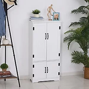 Homcom Modern Freestanding Storage with 2 Large Doors and 2 Small Doors