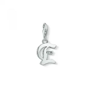 Ladies Thomas Sabo Sterling Silver Charm Club Letter E Charm