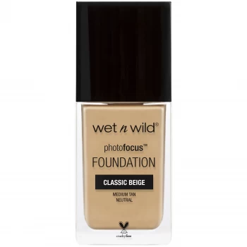 wet n wild photofocus Foundation 30ml (Various Shades) - Classic Beige