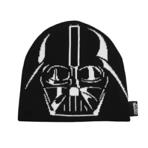 Star Wars Face Darth Vader Beanie (One Size) (Black/White)