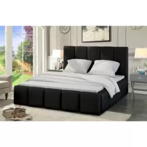 Lurita Bed Double Plush Velvet Black