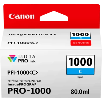 Canon PFI1000 Cyan Ink Cartridge