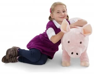 Melissa Doug Pig Soft Toy Giant.