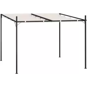 Vidaxl - Gazebo with Retractable Roof 300x300x233cm Cream Cream