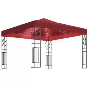 Vidaxl - Gazebo with LED String Lights 3x3 m Wine Red Red