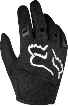 FOX Kids Dirtpaw Kids Motocross Gloves, black-white Size M black-white, Size M