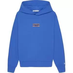 Calvin Klein Jeans Mini Block Logo Hoodie - Blue