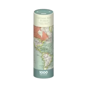 Vintage World Map 1000 Piece Jigsaw