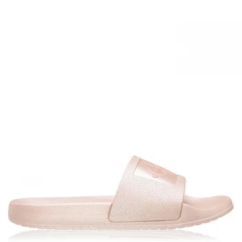 Calvin Klein Jeans Christie Metallic Rubber Sliders - Pink