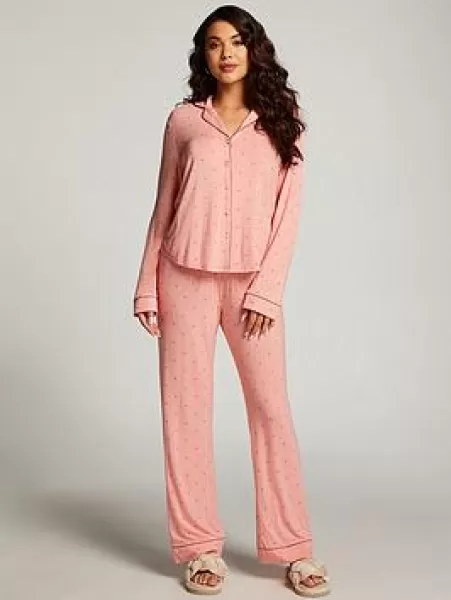 Hunkemoller Pajama Set Pink