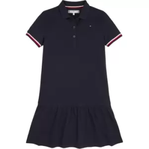 Tommy Hilfiger Essential Polo Dress S/S - Blue