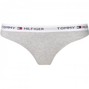 Tommy Bodywear Iconic cotton thong - Grey