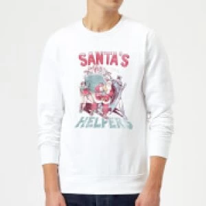 DC Santa's Helpers Christmas Sweatshirt - White - XL