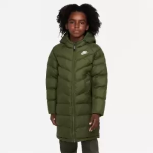 Nike Sportswear Big Kids Synthetic-Fill Hooded Parka - Green