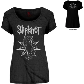 Slipknot - Goat Star Logo Womens X-Large T-Shirt - Black