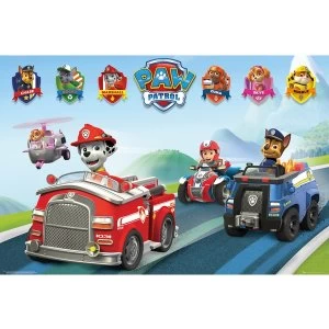 Paw Patrol Vehicles Maxi Poster