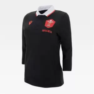 Macron Wales Alternate Classic Shirt 2020 2021 Ladies - Black