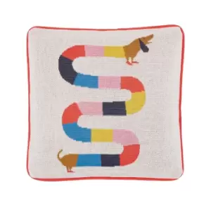 Joules Lighthouse Stripe Cushion 45cm x 45cm, Multi