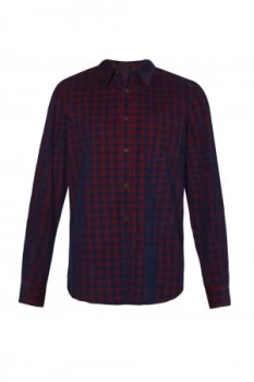 Mens French Connection Corduroy Essentials Shirt Red