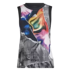 adidas US Print Tank Top Womens - White